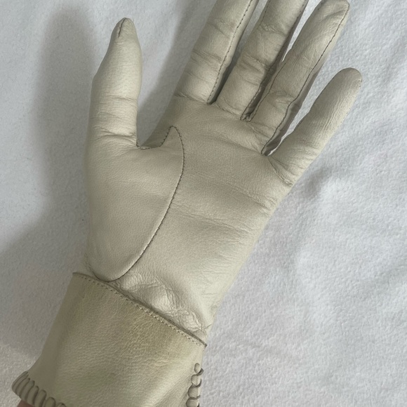 AllSaints Distressed Leather Gloves - Picture 2 of 5